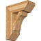 Ekena Millwork Legacy Slat Rough Sawn Bracket w/ Offset Brace, Western Red Cedar, 8"W x 20"D x 24"H BKT0806X20X24LEC06RWR - alternate 1